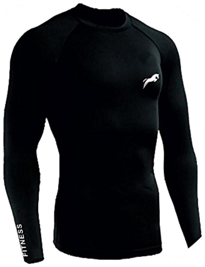 

JUST RIDER Men Black Body fit Cotton Lycra Round neck T-Shirt - Pack Of 1