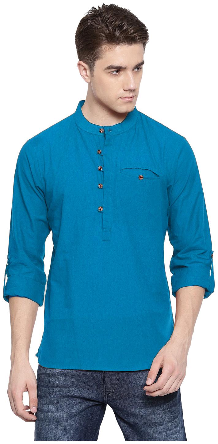 

Riders Men Blue Regular Fit Kurta
