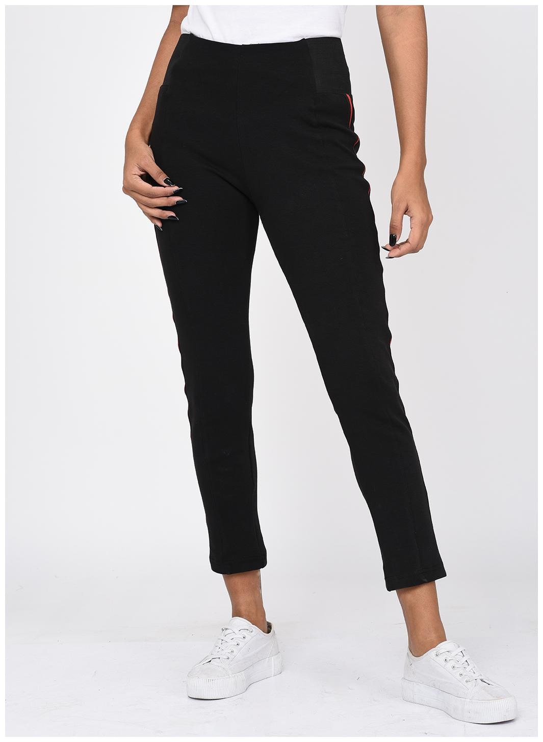

RIGO Women Black Regular fit Regular trousers