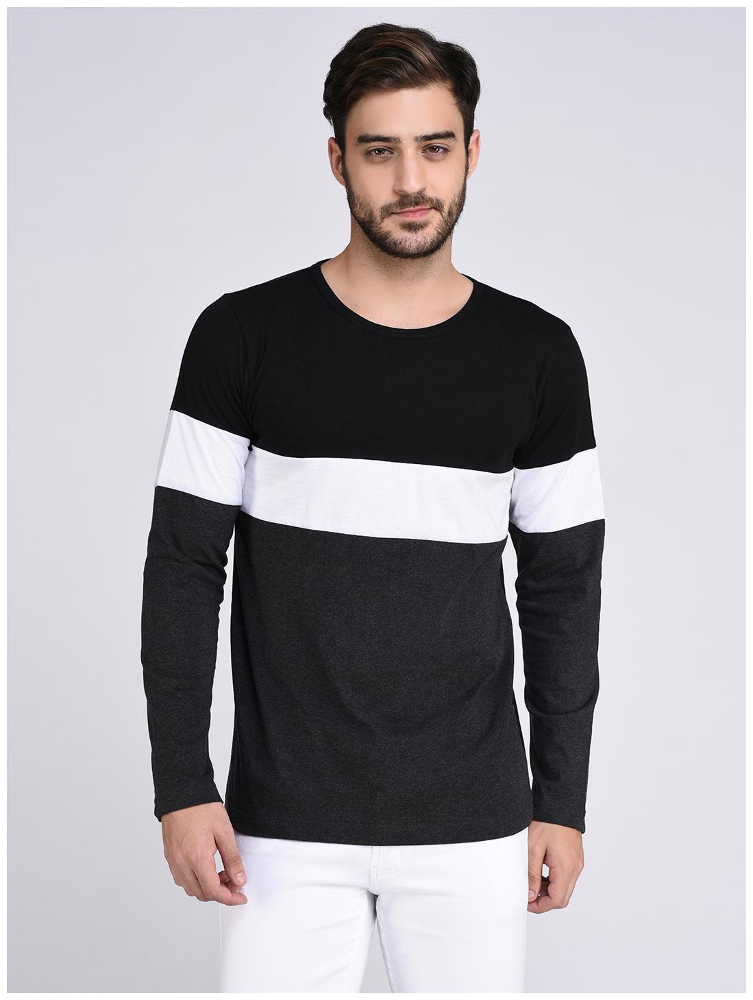 

Rigo Black Charcoal Colorblock Tshirt-Full
