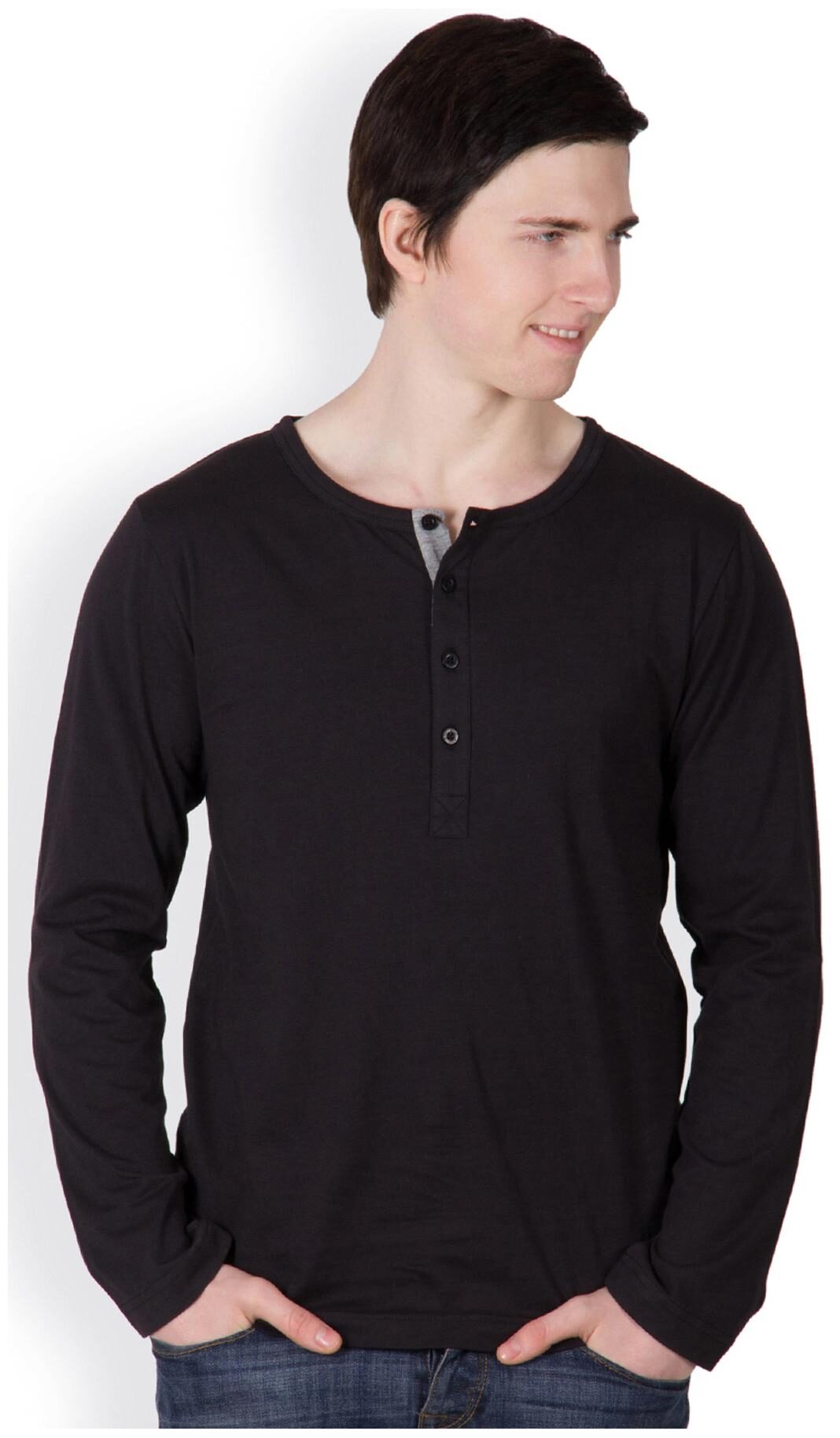 

Rigo Men Black Cotton Scoop neck T-Shirt - Pack Of 1