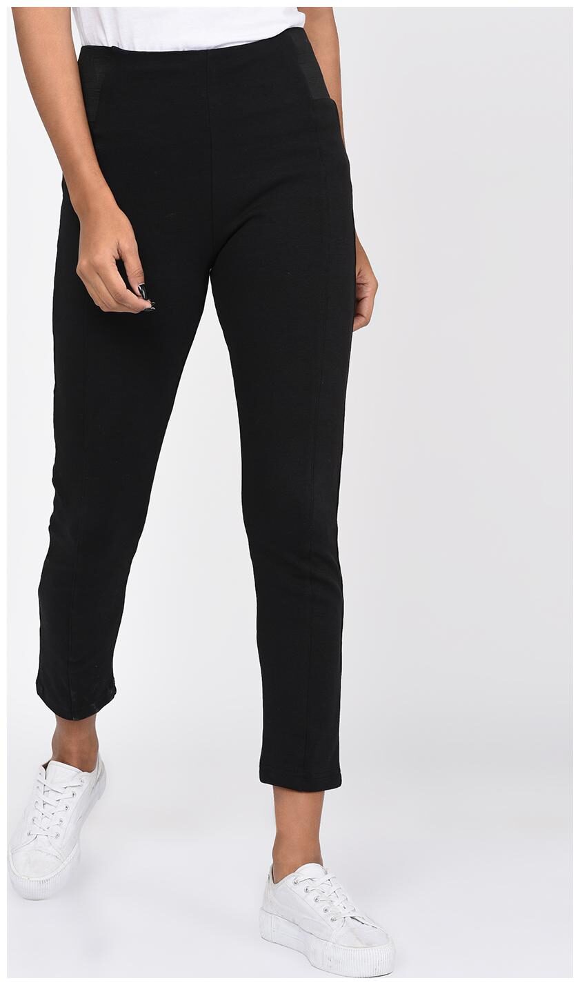 

RIGO Women Black Regular fit Regular trousers