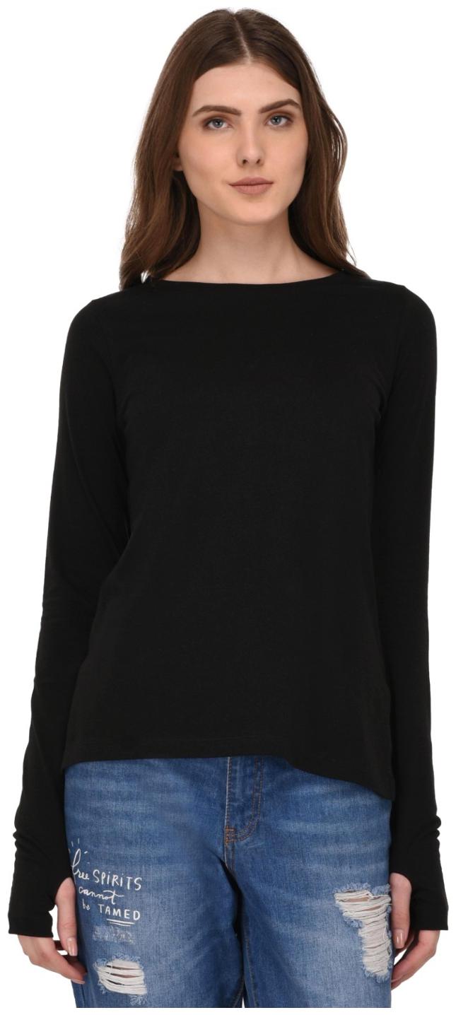 

Rigo Women Solid Regular top - Black