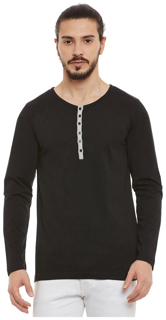 

Rigo Men Black Regular fit Cotton Scoop neck T-Shirt - Pack Of 1