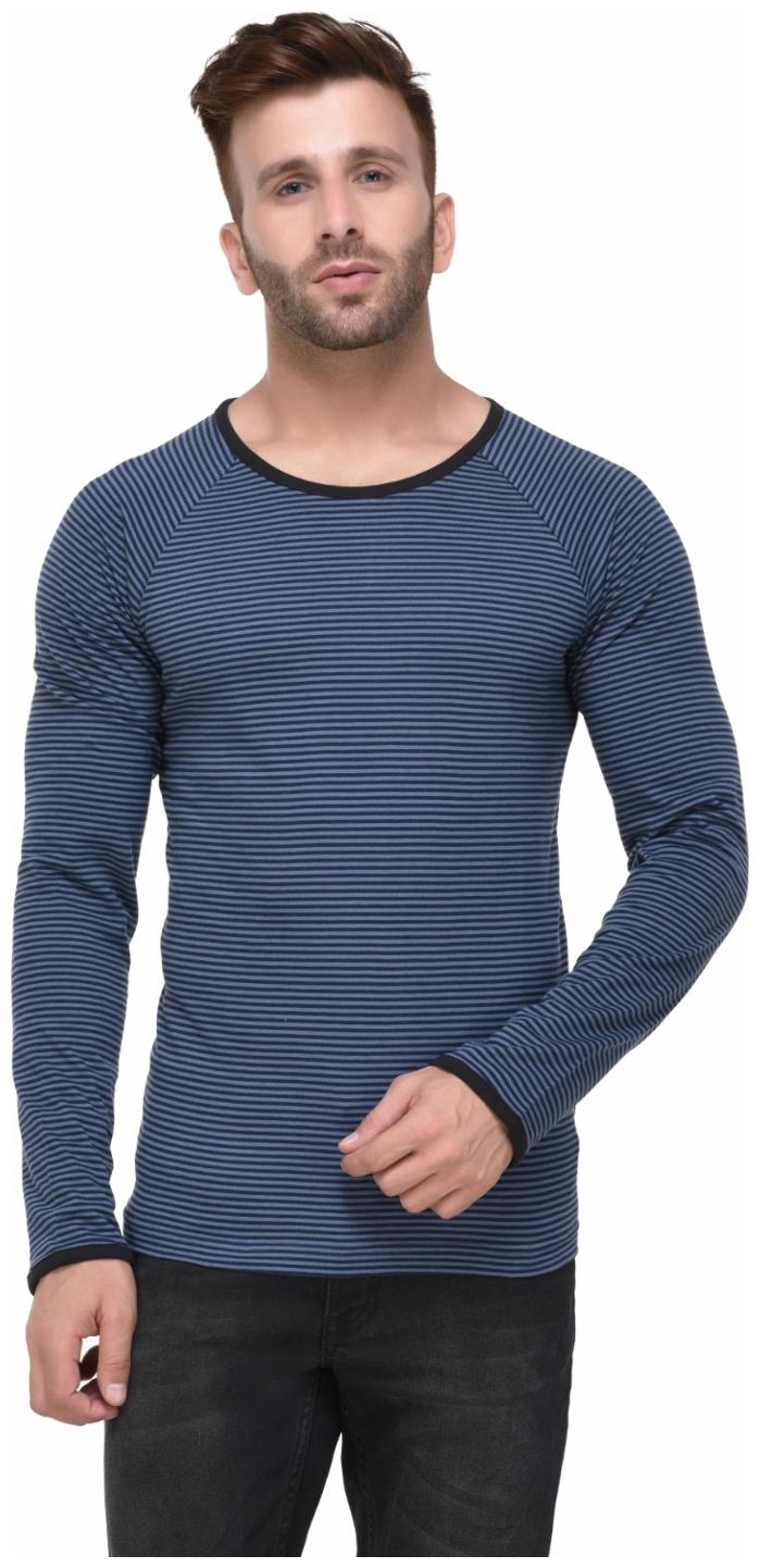 

Rigo Men s Round Neck T-Shirt - Blue