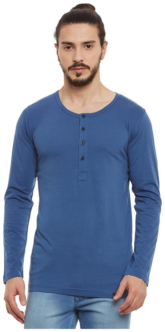 

Rigo Men Blue Regular fit Cotton Round neck T-Shirt - Pack Of 1