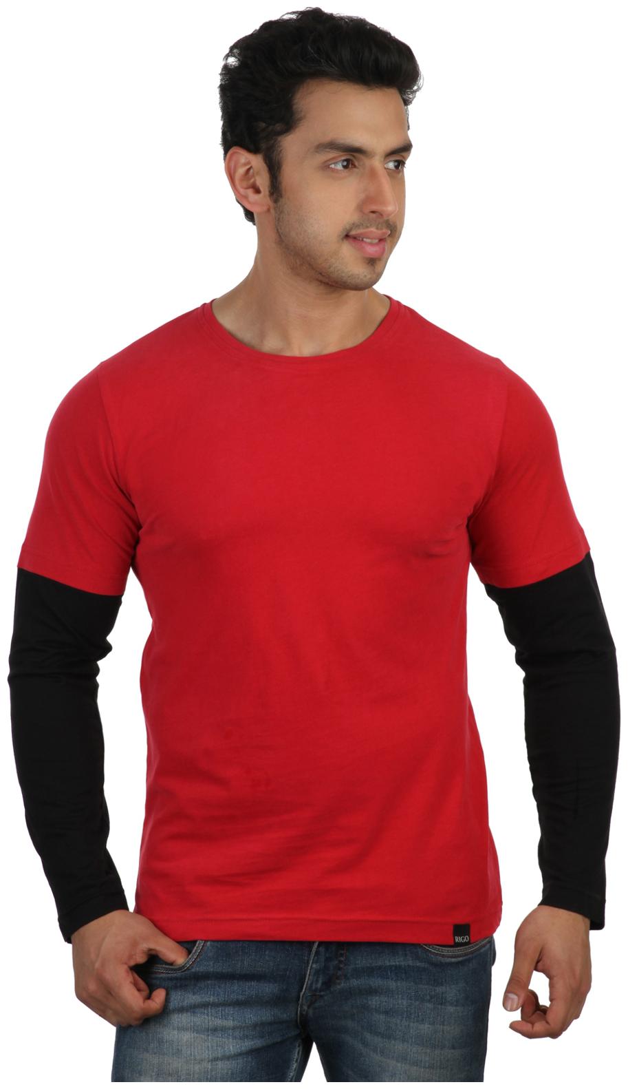 

Rigo Men Red Regular fit Cotton Round neck T-Shirt - Pack Of 1
