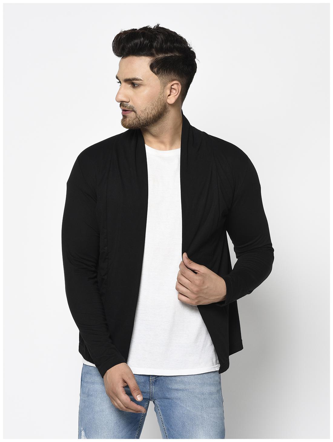 

RIGO Men Black Solid Shrug