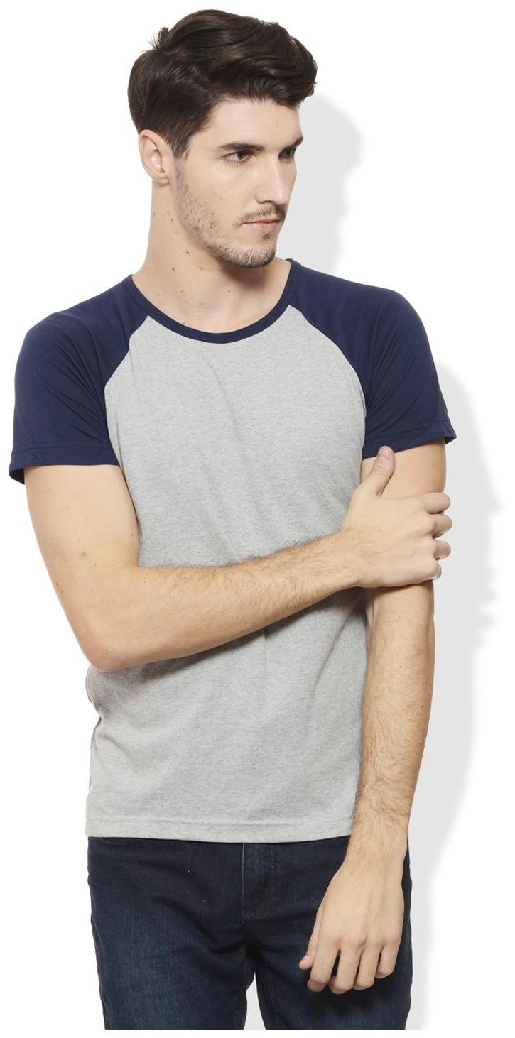 

Rigo Men Grey Slim fit Cotton Round neck T-Shirt - Pack Of 1