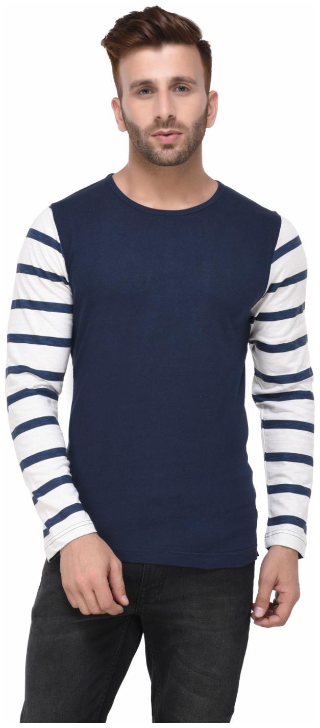 

Rigo Men Navy blue Regular fit Cotton Round neck T-Shirt - Pack Of 1
