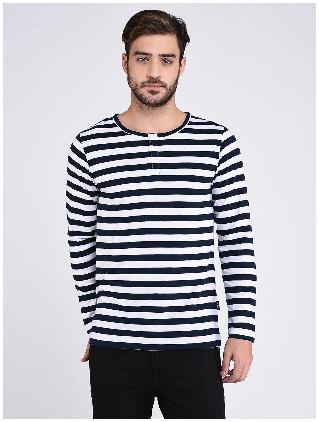 

RIGO Men Multi Regular fit Cotton Henley neck T-Shirt - Pack Of 1
