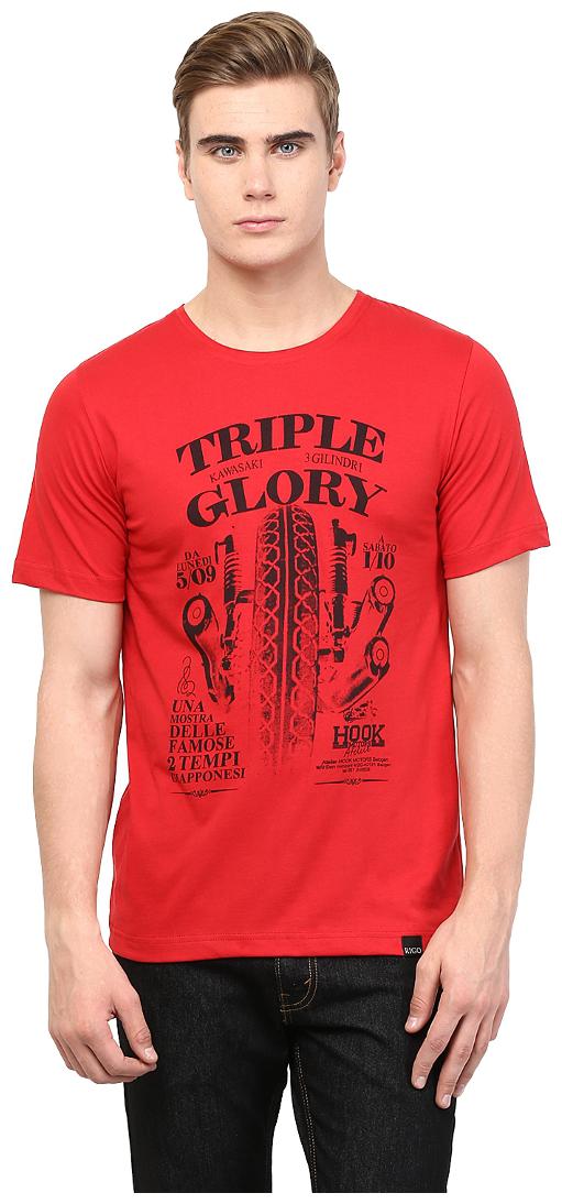 

Rigo Men s Printed T-Shirt - Red