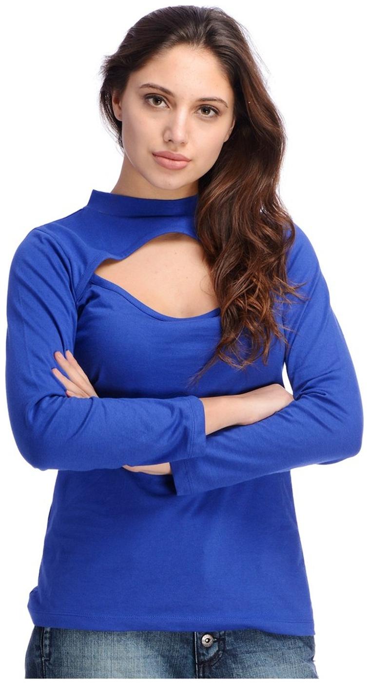 

Rigo Royal Blue Cut Out Top