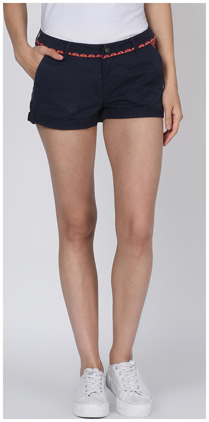 

RIGO Women Solid Regular shorts - Black