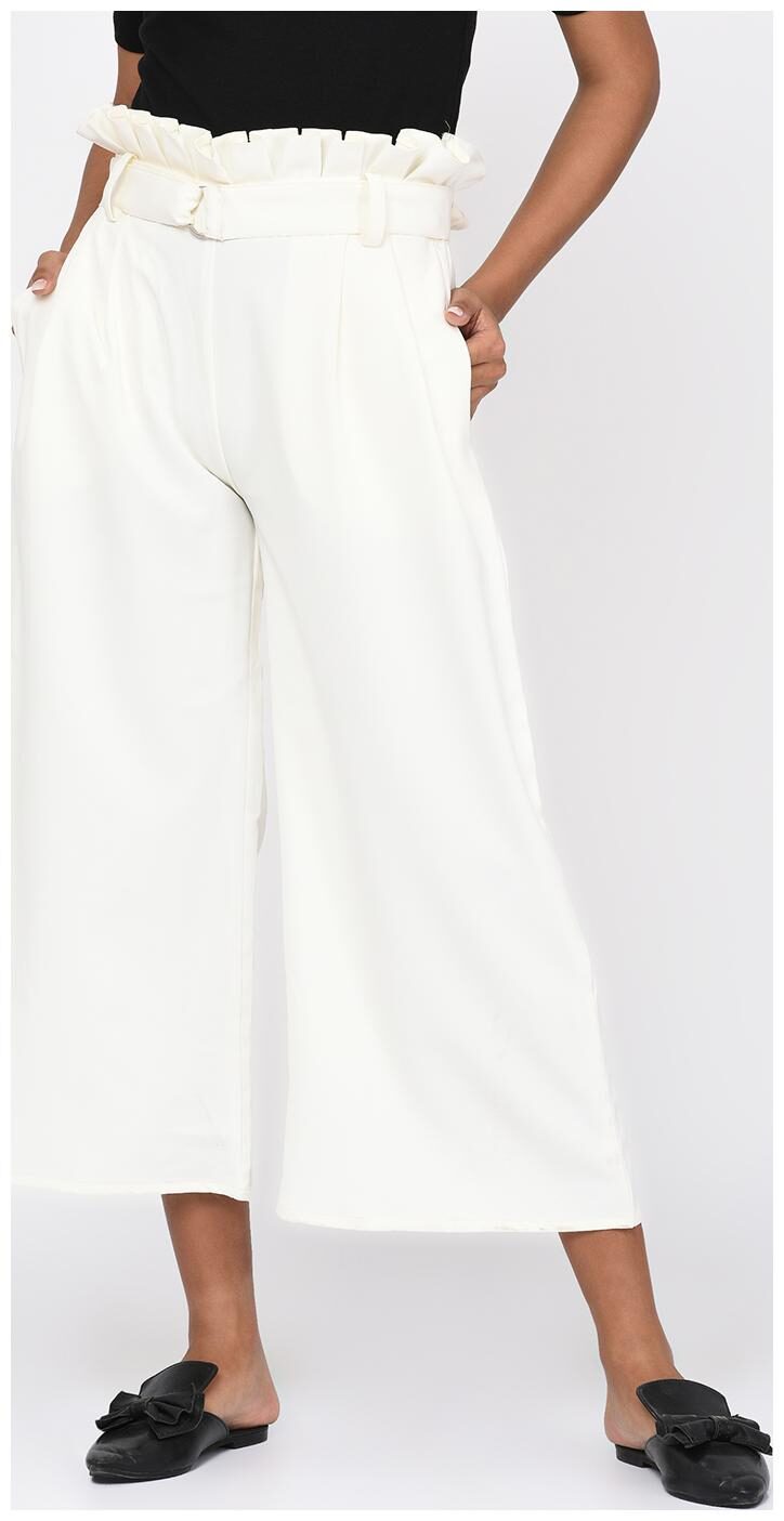 

RIGO Women White Regular fit Regular trousers