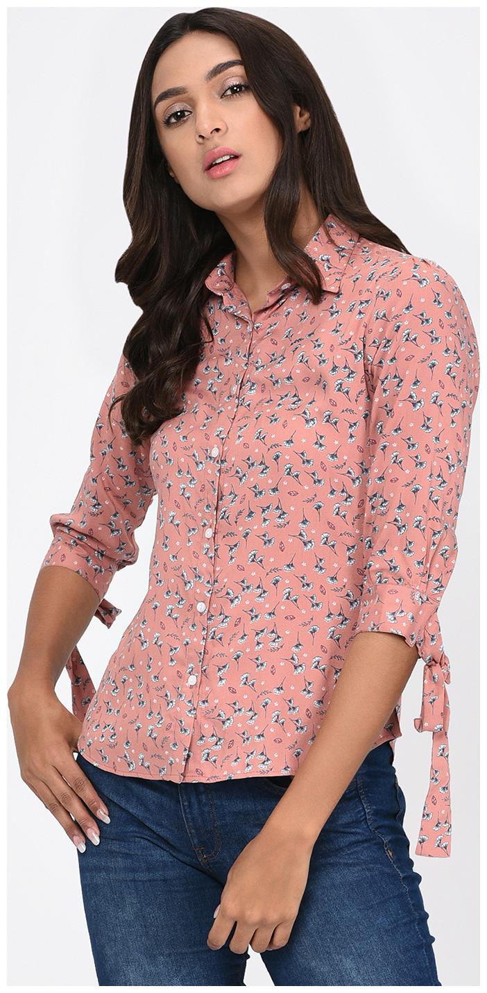 

RIGO Women Pink Slim fit Classic collar Viscose rayon Tank top