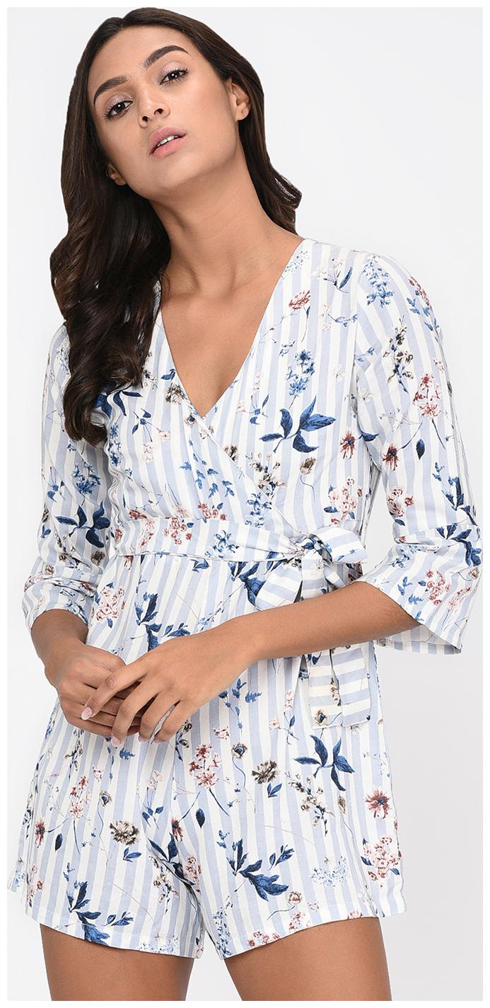 

RIGO Printed Jumpsuit - White
