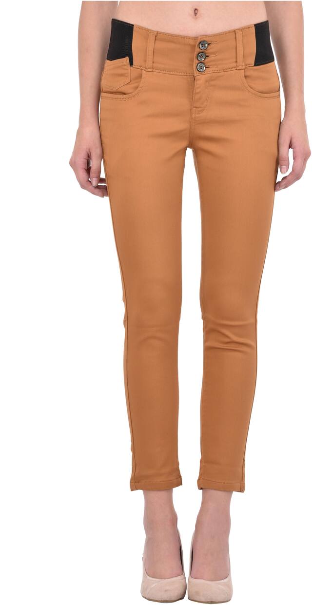 SVTADA COLLECTION Women Brown Regular fit Regular trousers