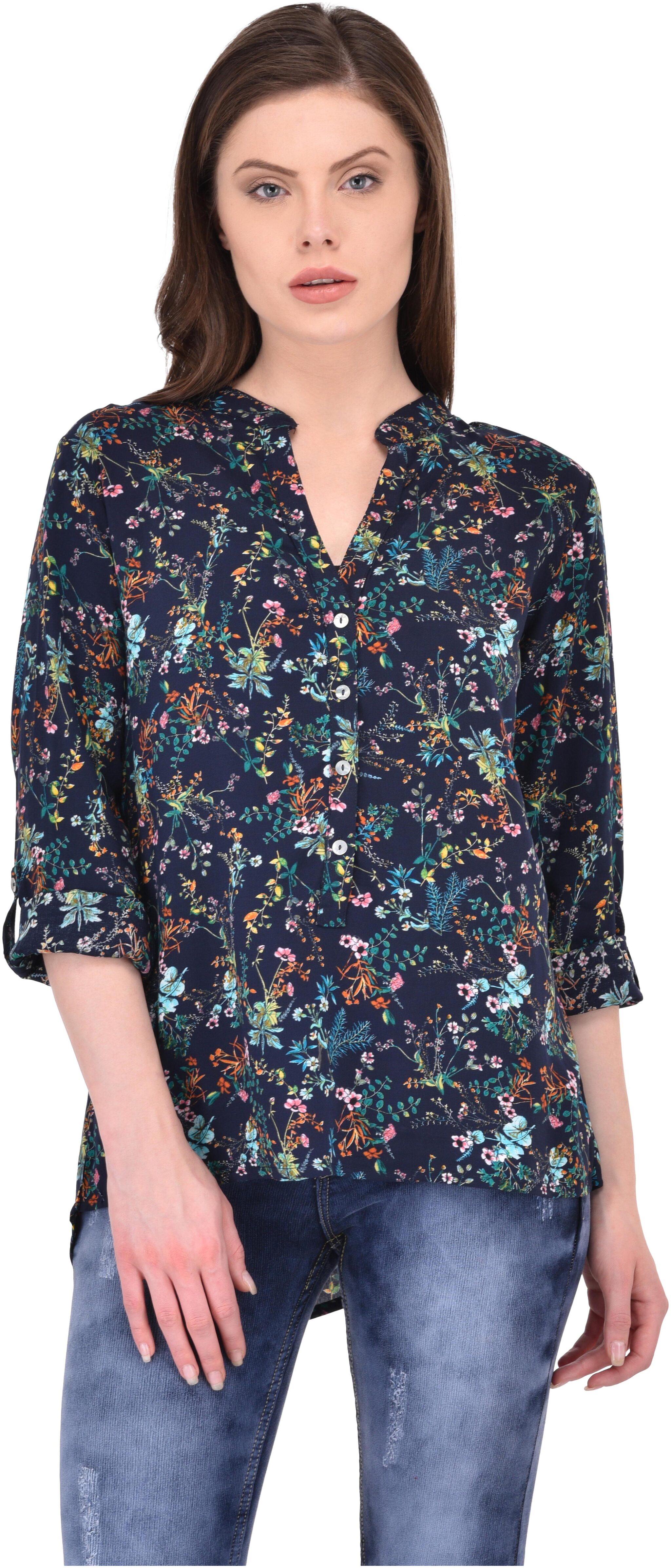 

SVTADA COLLECTION Women Floral Regular tunic - Blue