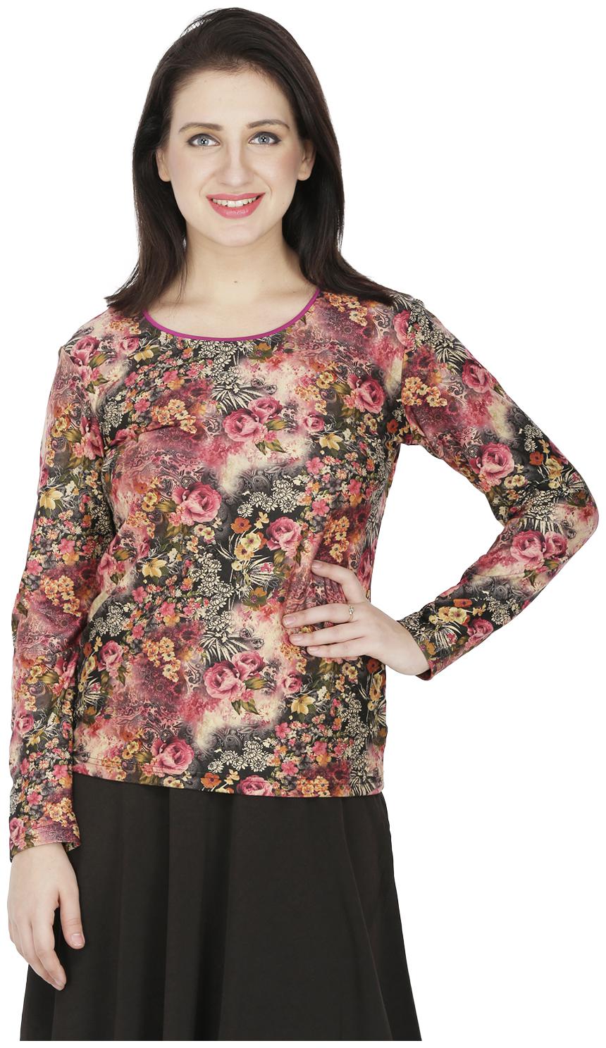 

SVTADA COLLECTION Women Floral Regular top - Maroon