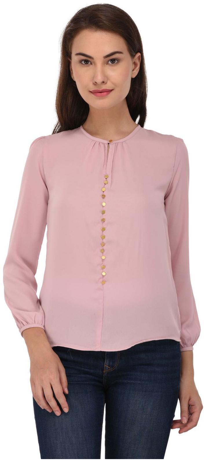 

SVTADA COLLECTION Women Solid Regular top - Pink