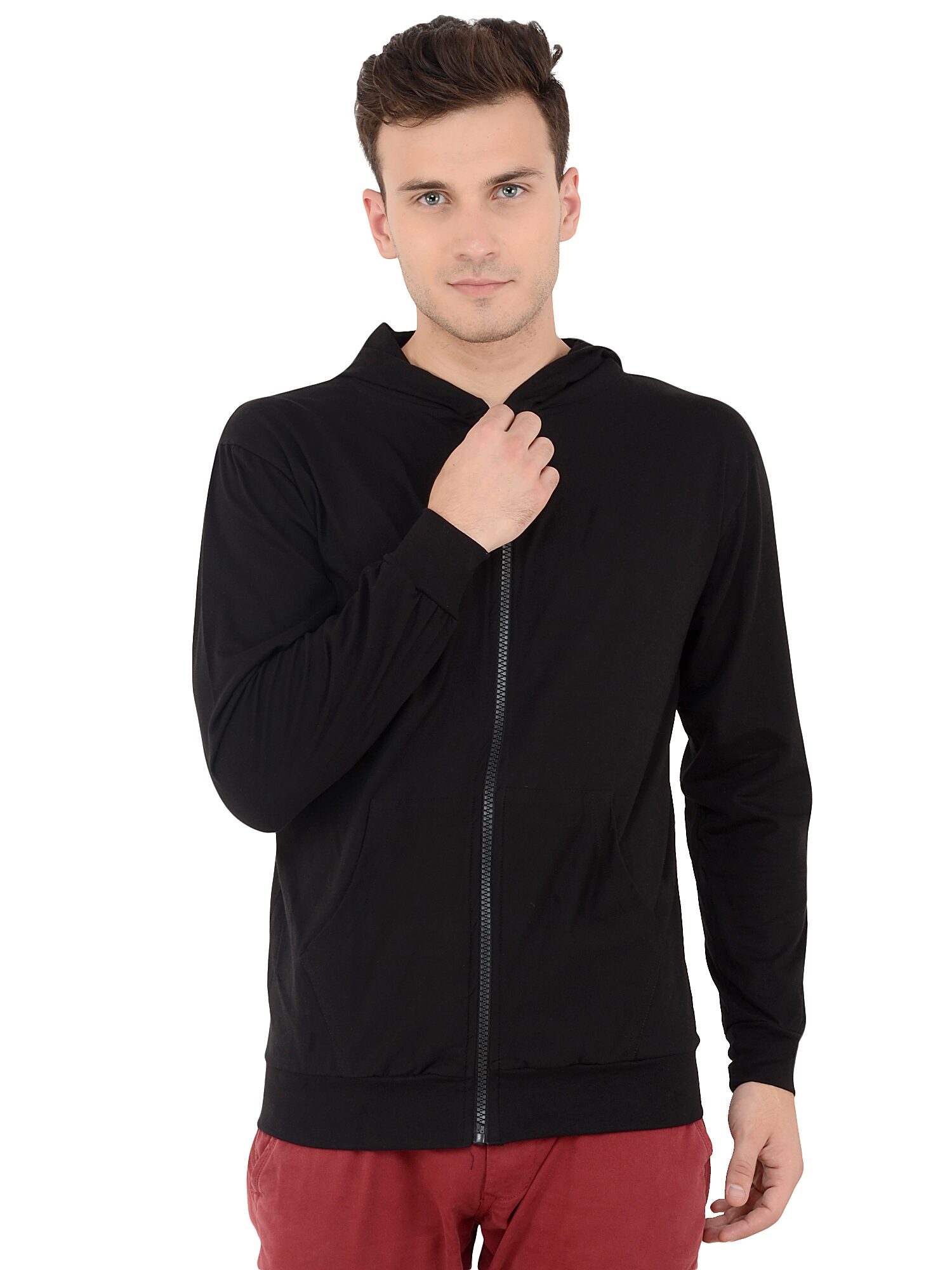 River Hill Full Sleeve Solid Men Sweatshirt by River Hill