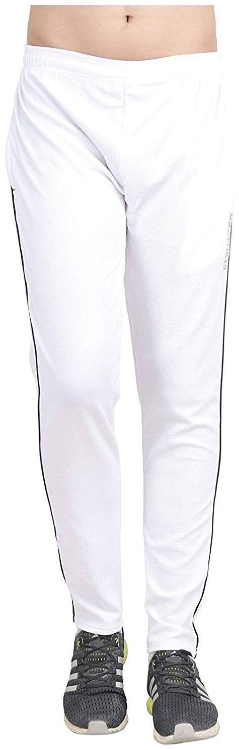 

RIVER HILL Men s Stretchable White Track Pant