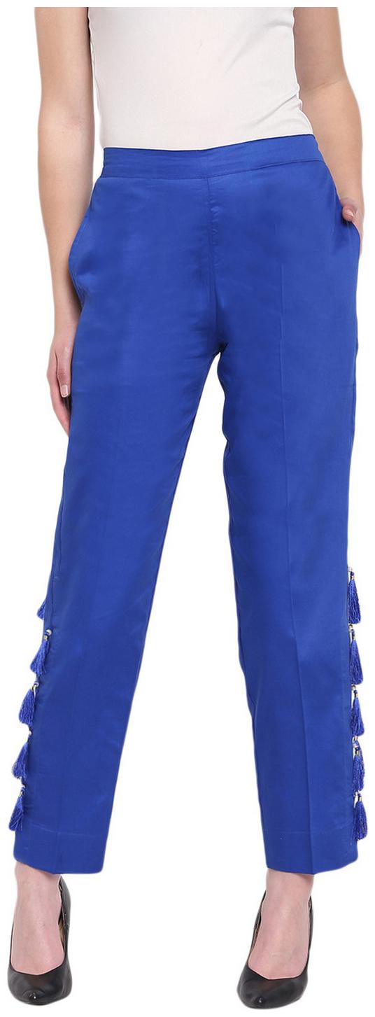 

RIVI Women Blue Regular fit Regular trousers