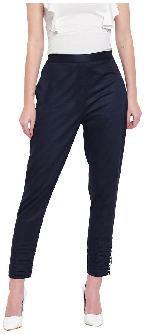 

RIVI Women Blue Regular fit Regular trousers