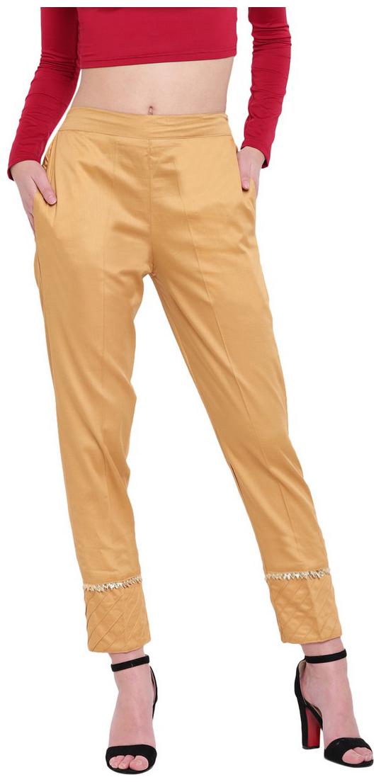 

RIVI Women Beige Regular fit Regular trousers