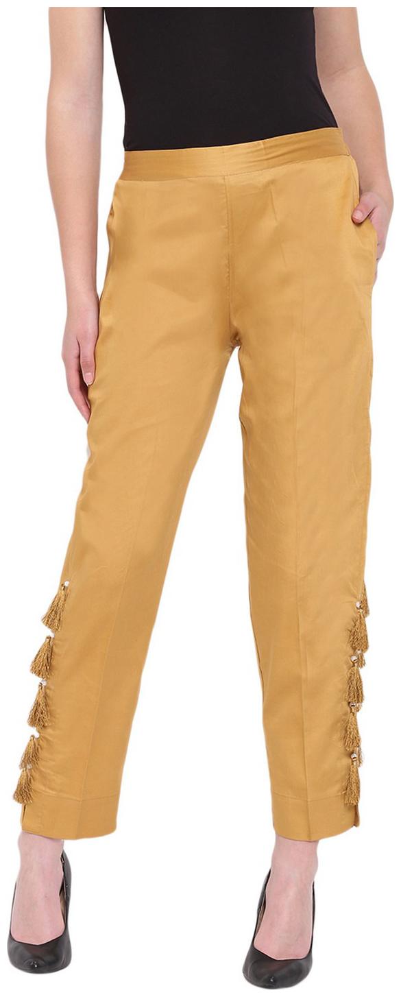 

RIVI Women Yellow Regular fit Regular trousers