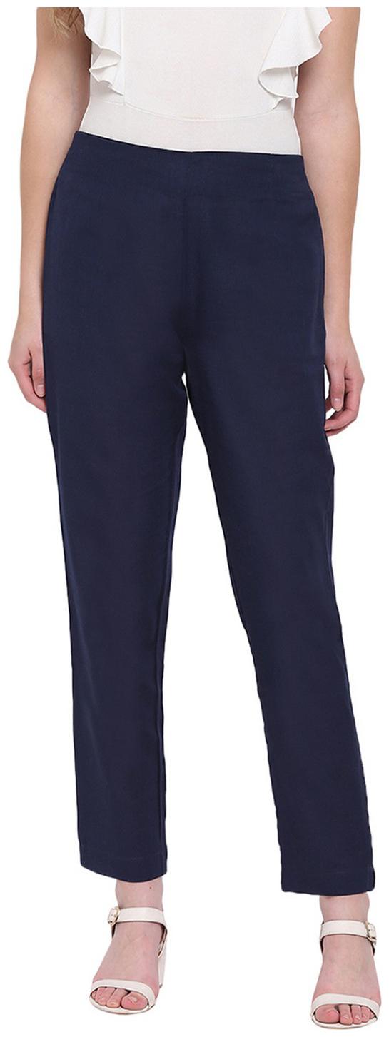 

RIVI Women Blue Regular fit Regular trousers