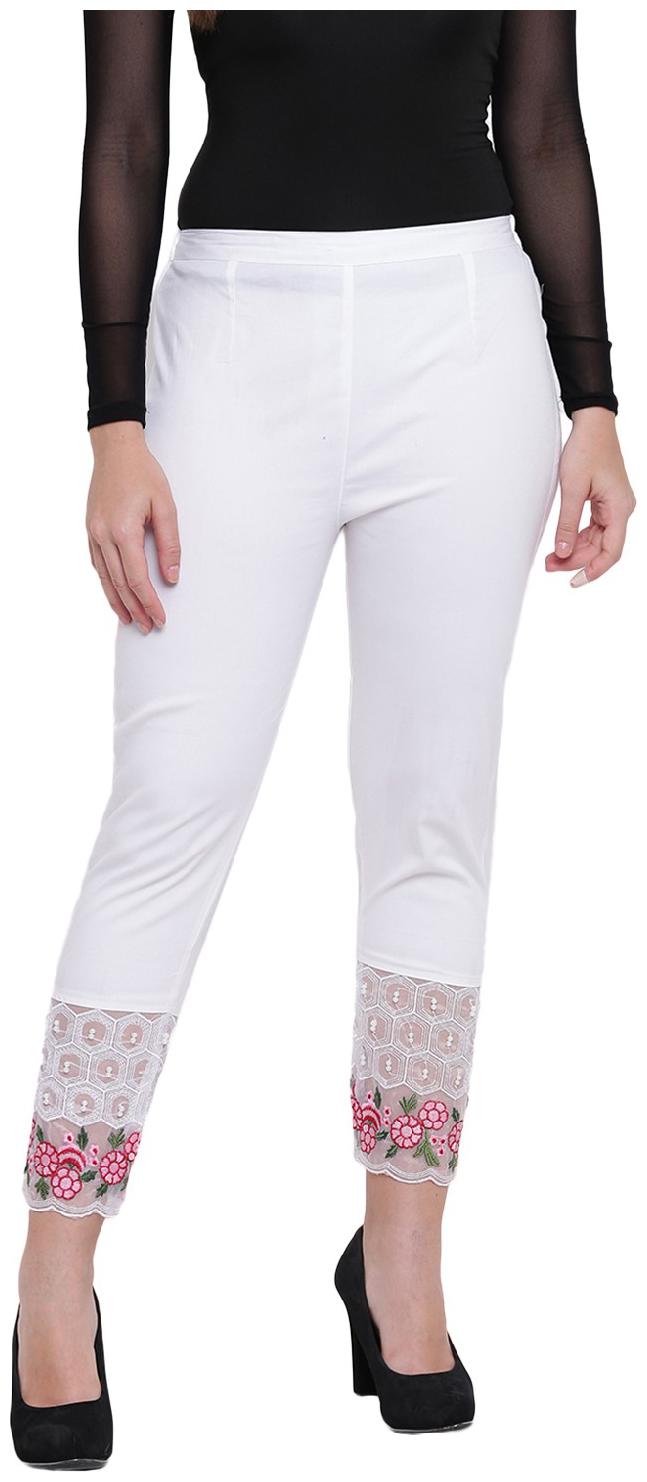 

RIVI Women White Regular fit Regular trousers