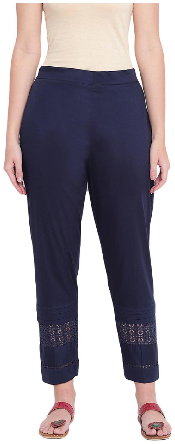 

RIVI Women Blue Regular fit Regular trousers