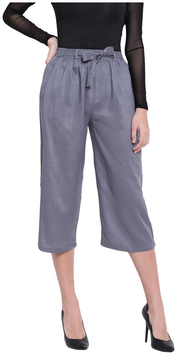 

RIVI Women Grey Regular fit Regular trousers