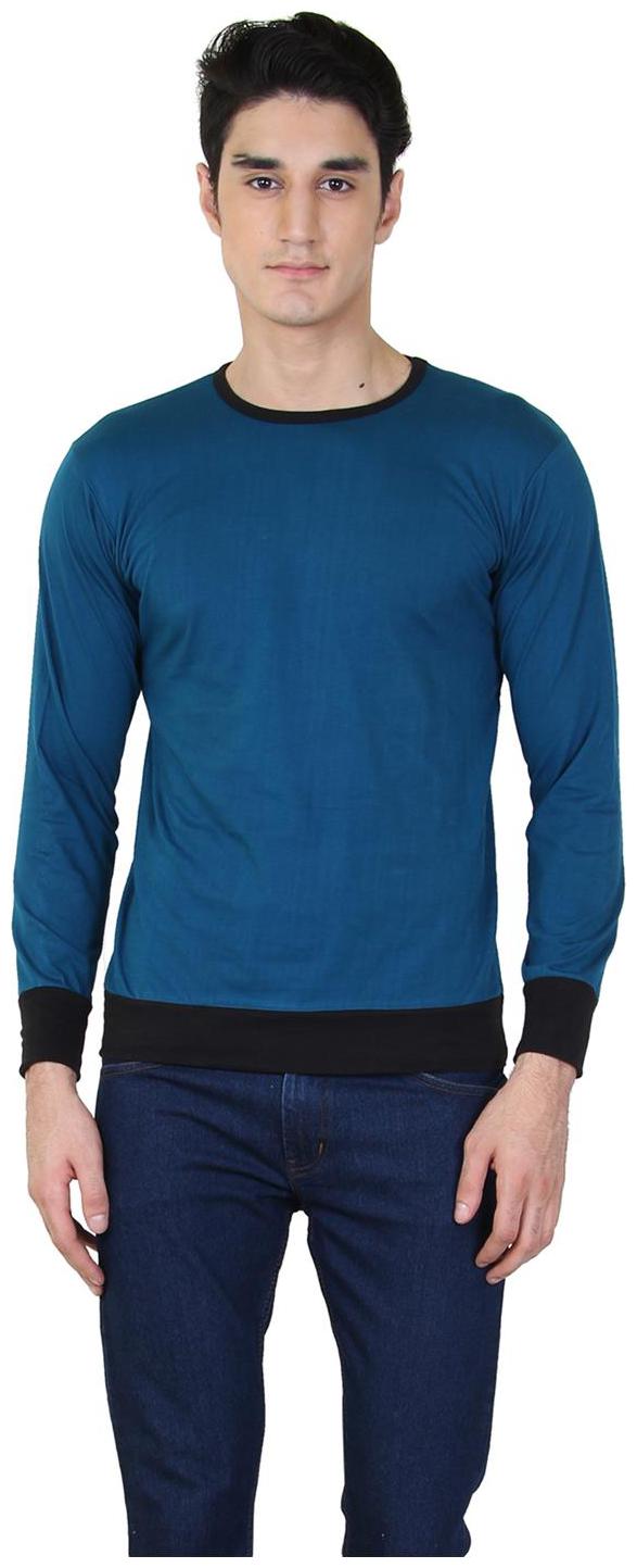 

Bi Fashion Men Blue Regular fit Cotton Round neck T-Shirt - Pack Of 1