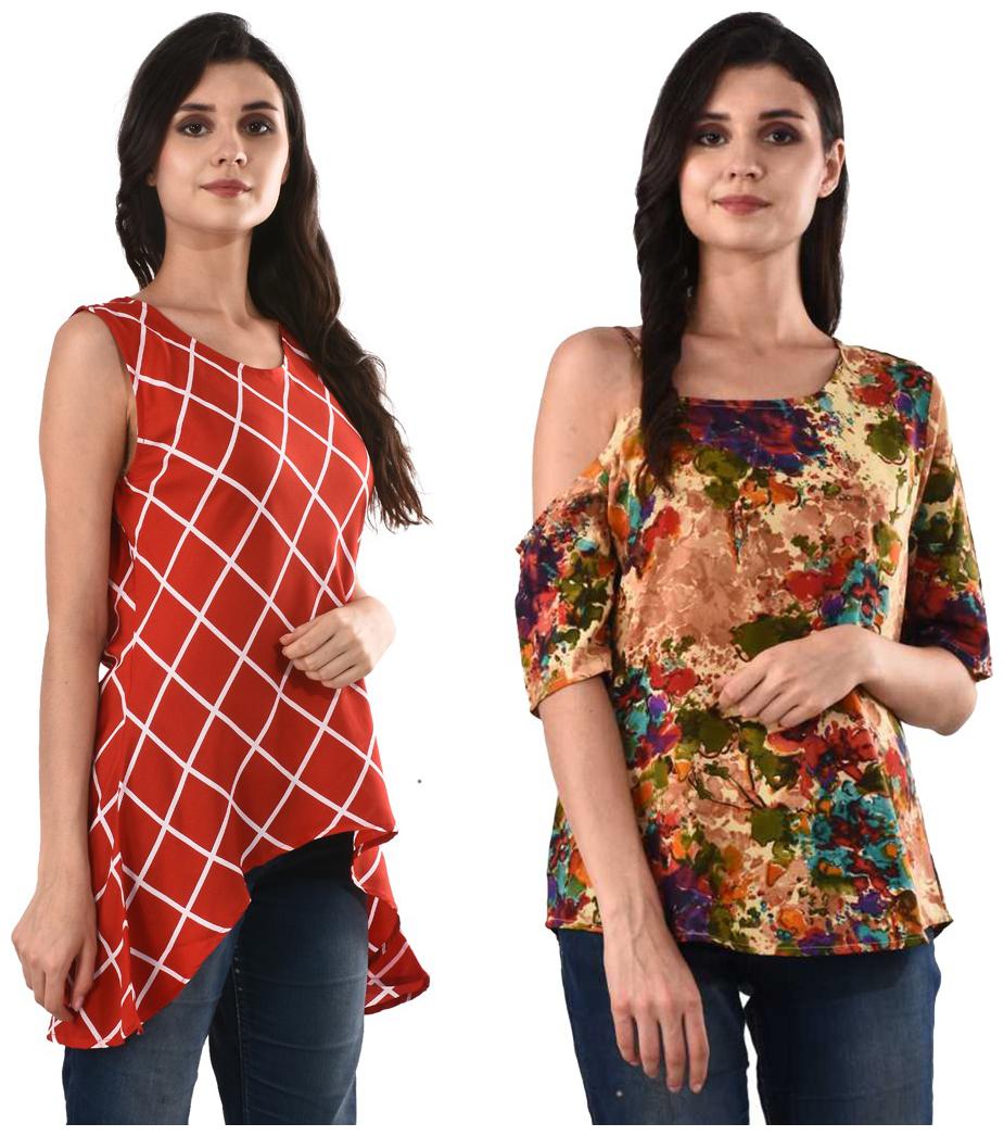 

RNU Creations Women Floral Regular tunic - Multi