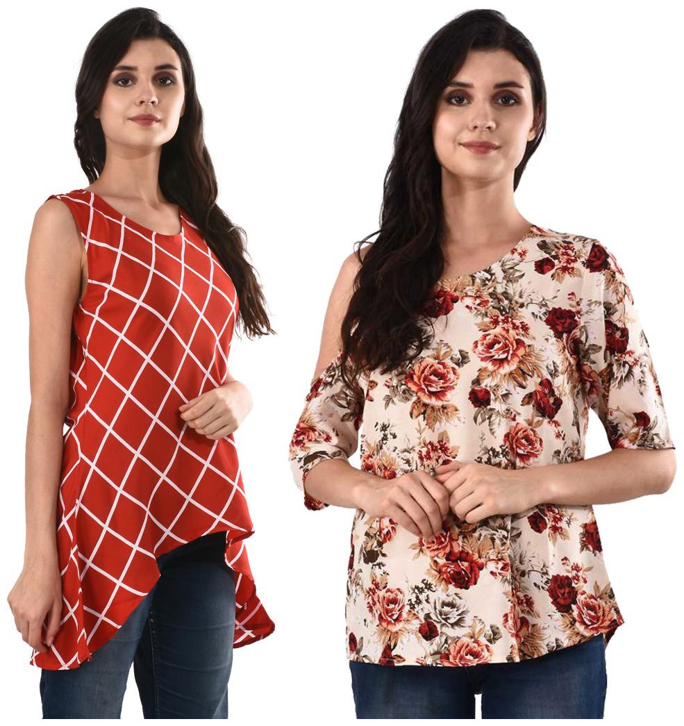

RNU Creations Women Floral Regular tunic - Multi