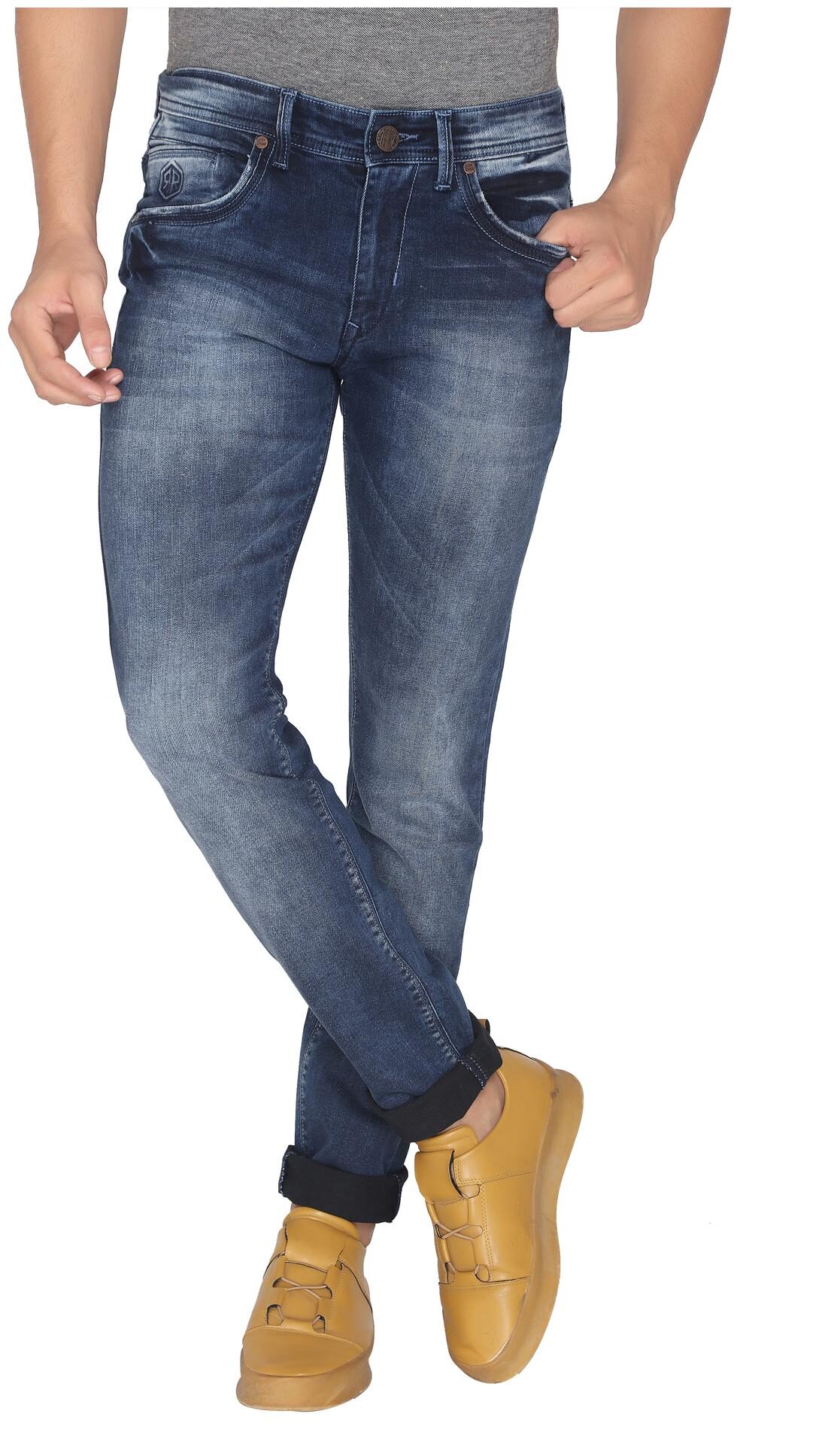 

ROAD ROCKERS Men Blue Skinny Fit Jeans