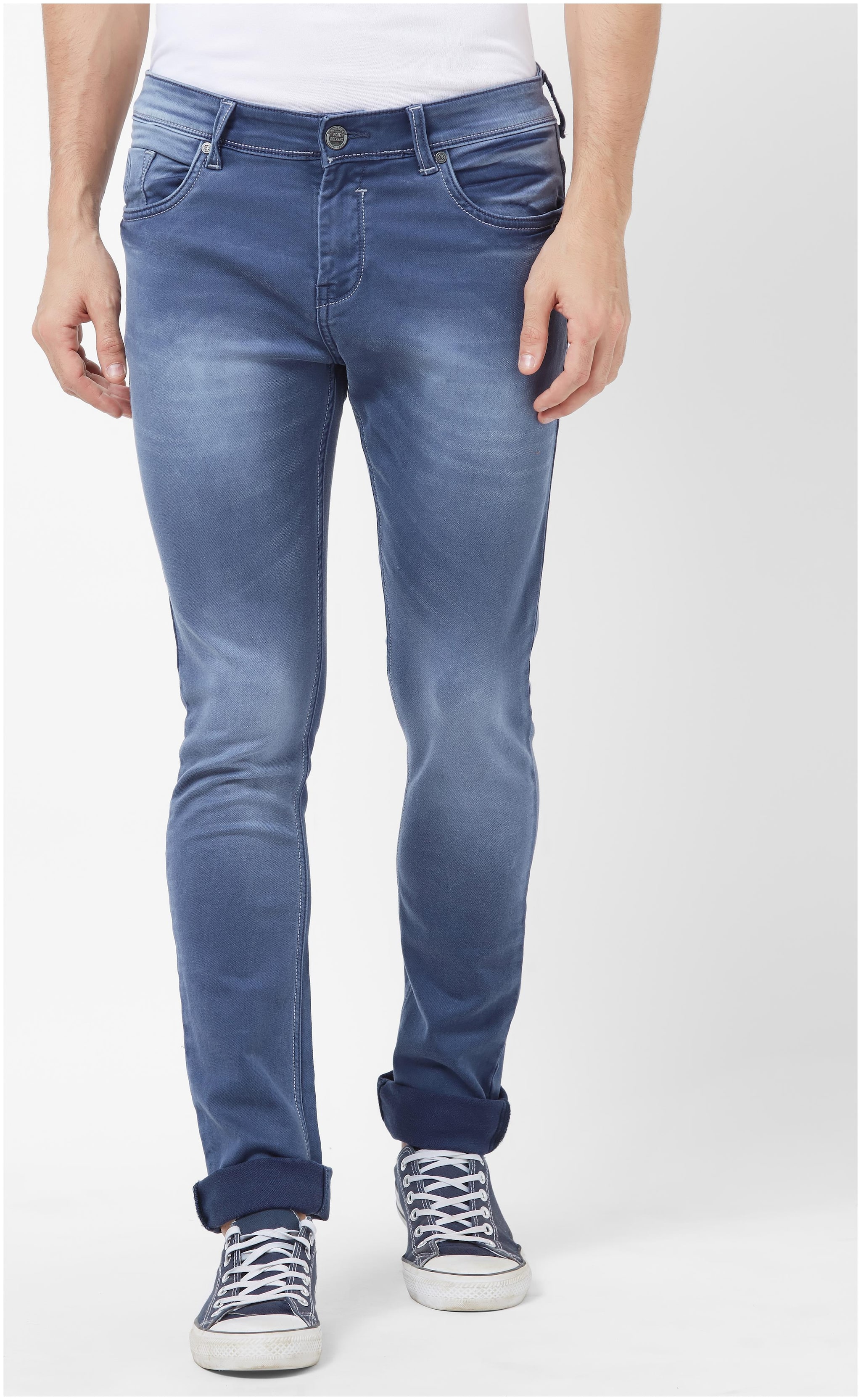 

ROAD ROCKERS Men Blue Skinny Fit Jeans