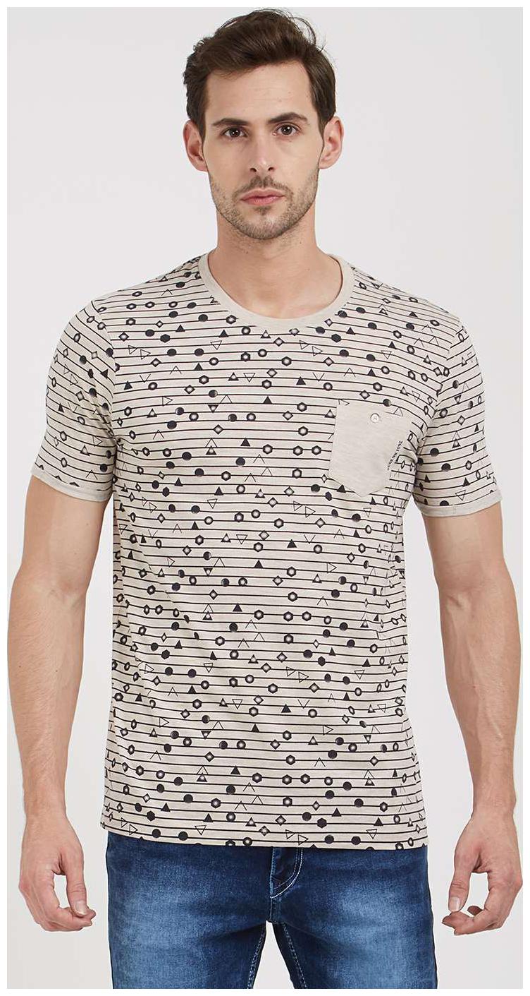 

Nexgen Club Men Beige Regular fit Cotton Round neck T-Shirt - Pack Of 1
