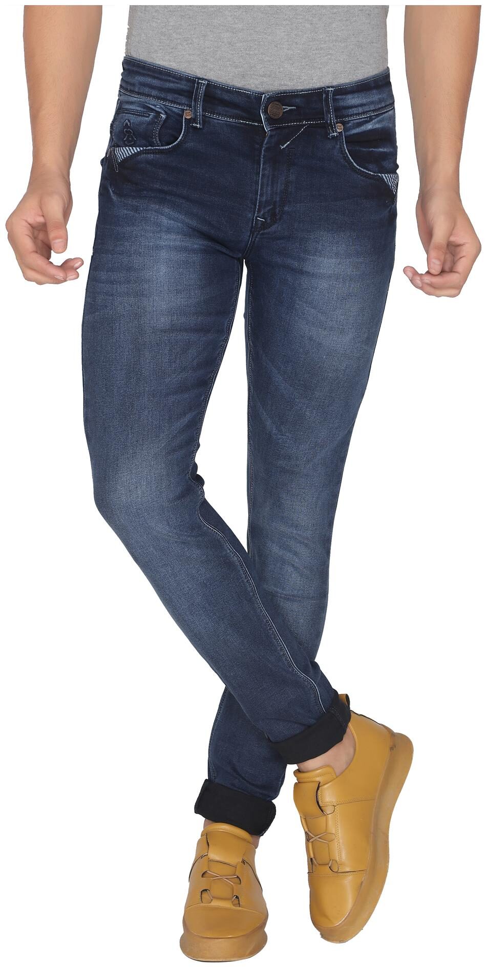 

ROAD ROCKERS Men Blue Skinny Fit Jeans
