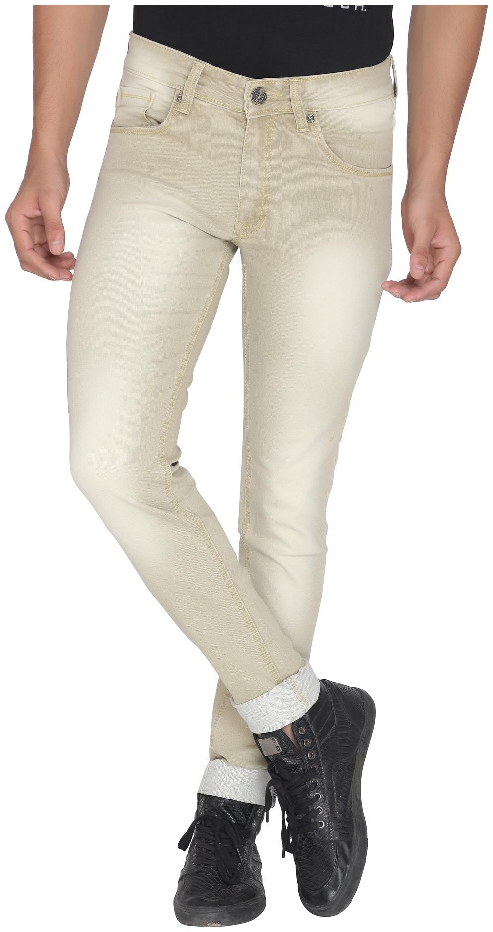 

ROAD ROCKERS Men Beige Skinny Fit Jeans