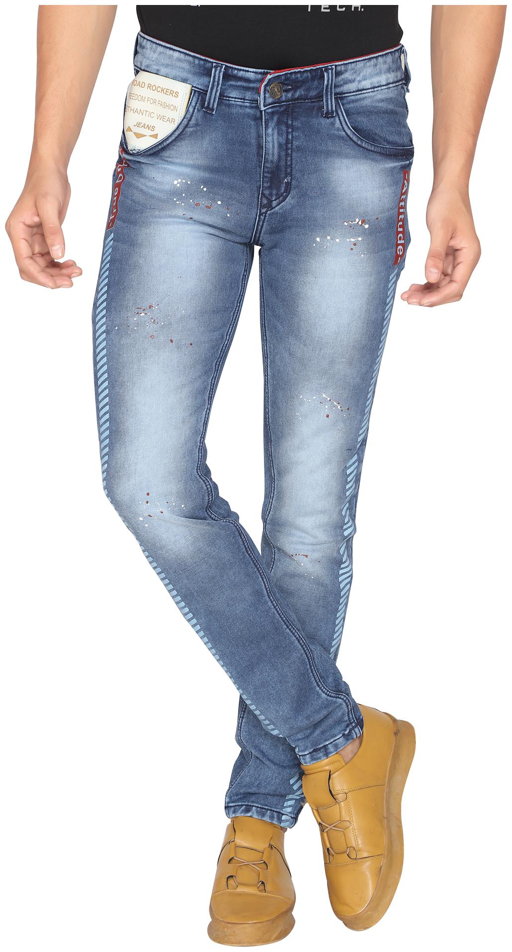 

ROAD ROCKERS Men Blue Skinny Fit Jeans
