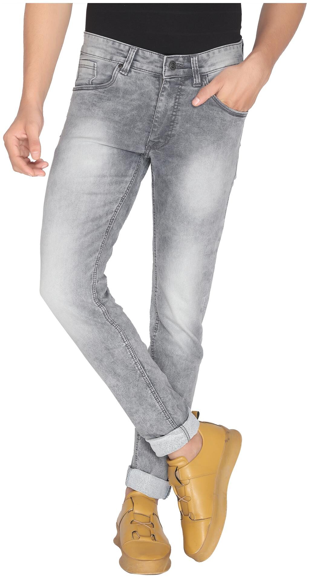 

ROAD ROCKERS Men Grey Skinny Fit Jeans