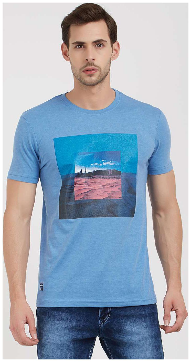 

Nexgen Club Men Blue Regular fit Cotton Round neck T-Shirt - Pack Of 1