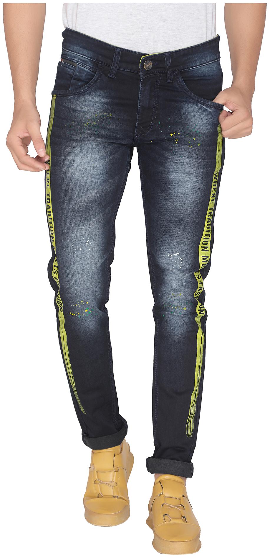 

ROAD ROCKERS Men Blue Skinny Fit Jeans