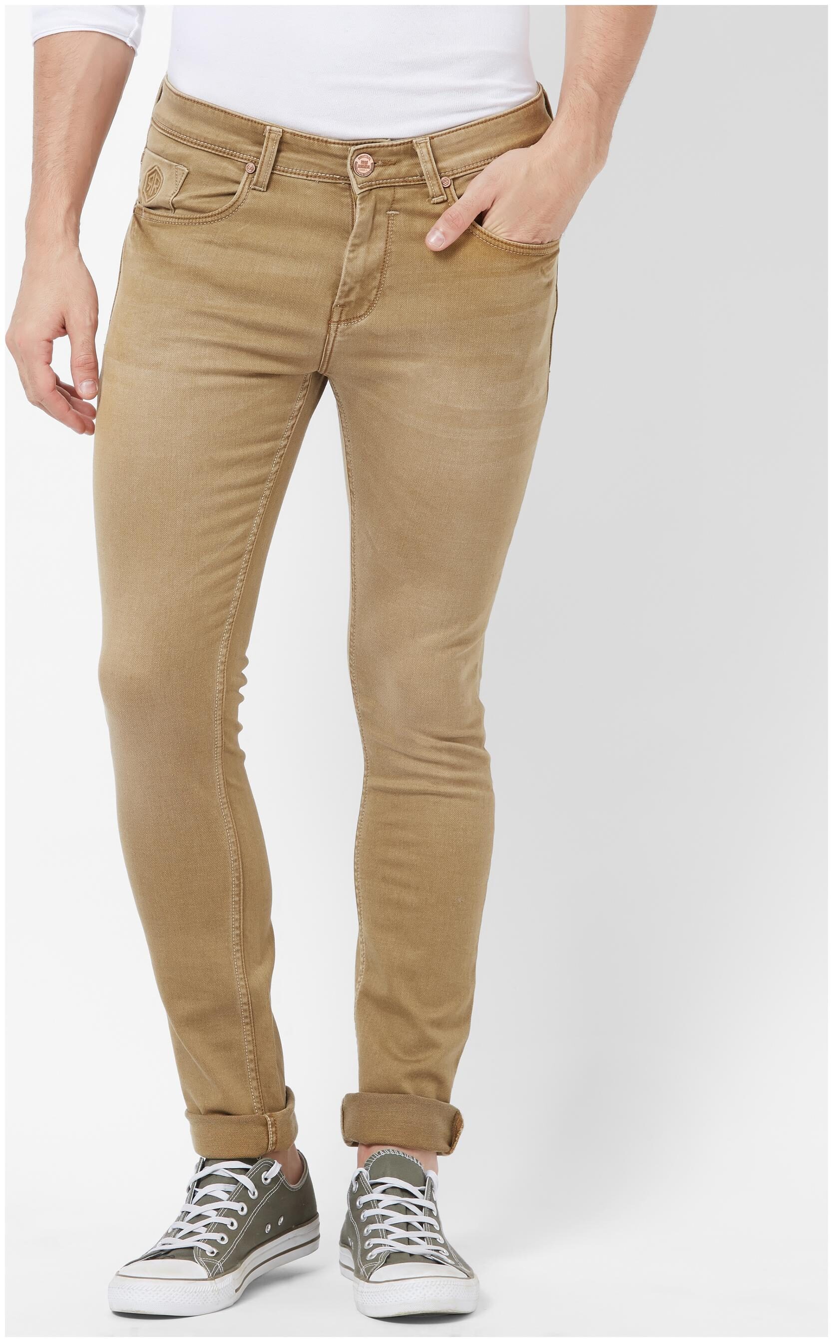 

ROAD ROCKERS Men Brown Skinny Fit Jeans