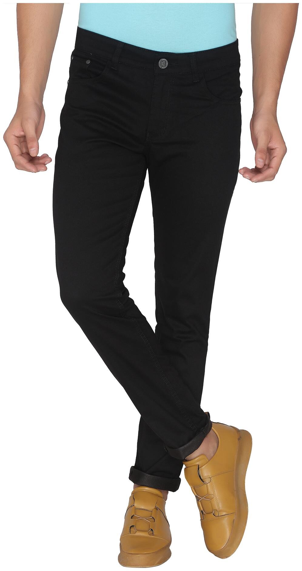 

ROAD ROCKERS Men Black Skinny Fit Jeans