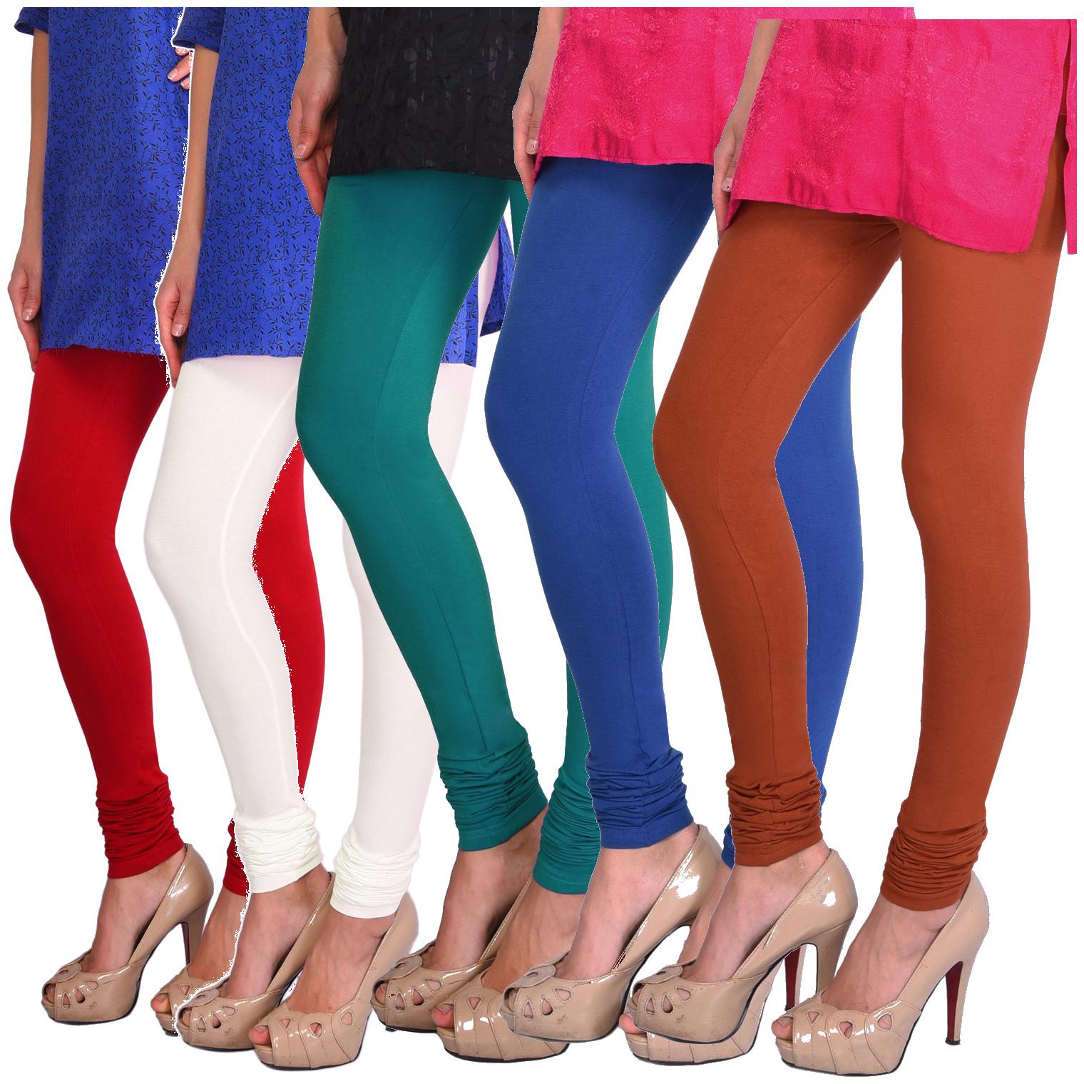 

Robinbosky Cotton Solid Churidar Multi Color Legging